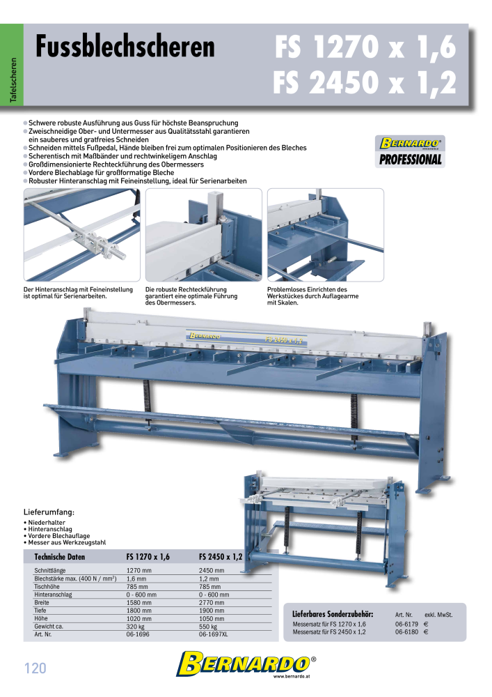 Bernardo Gesamtkatalog Blechbearbeitung NR.: 2592 - Seite 122