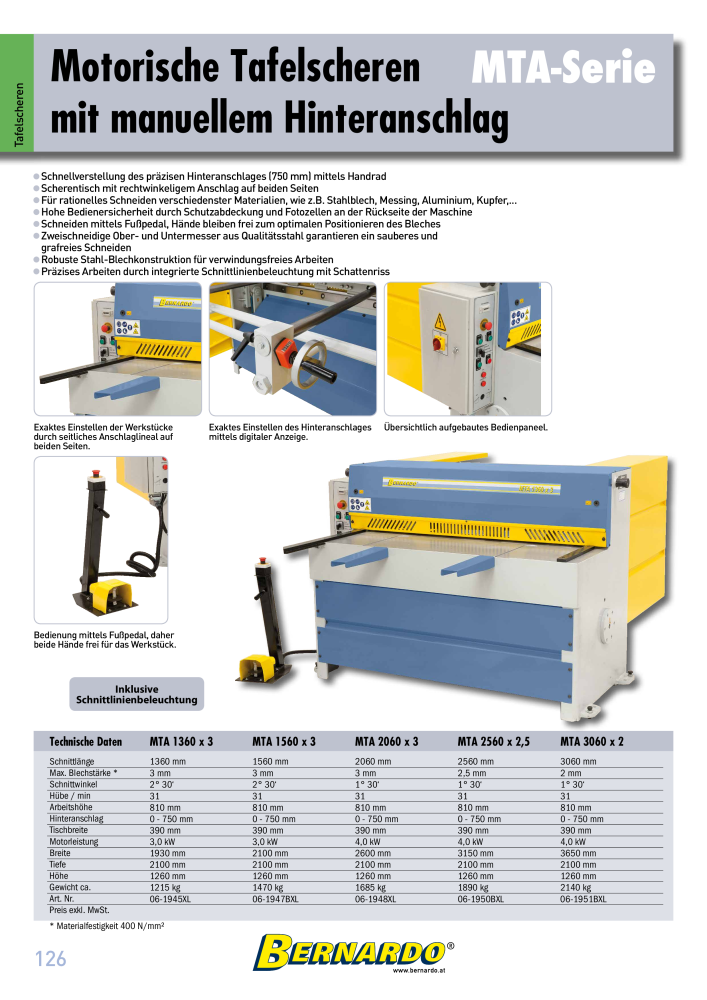 Bernardo Gesamtkatalog Blechbearbeitung NO.: 2592 - Page 128