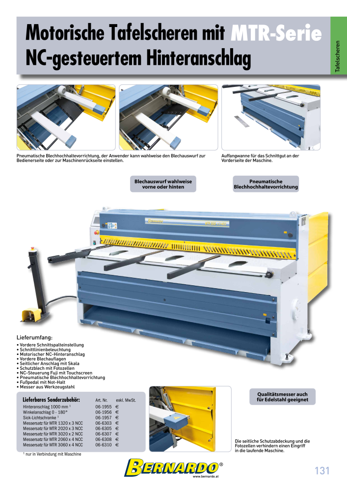 Bernardo Gesamtkatalog Blechbearbeitung NR.: 2592 - Seite 133