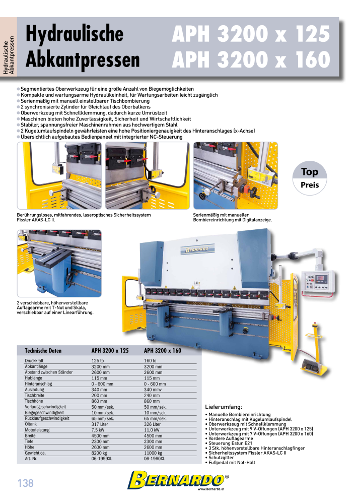 Bernardo Gesamtkatalog Blechbearbeitung NR.: 2592 - Seite 140