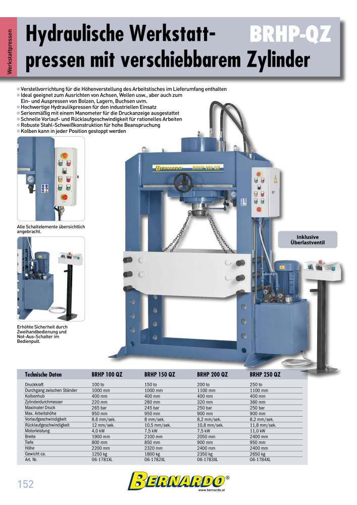 Bernardo Gesamtkatalog Blechbearbeitung NR.: 2592 - Seite 154