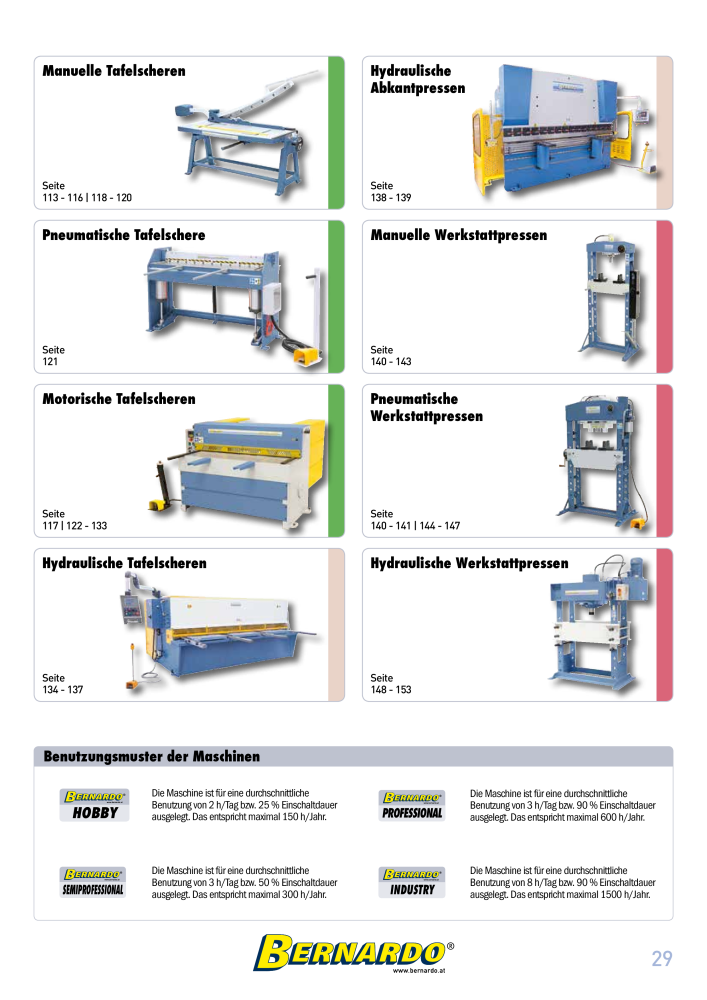 Bernardo Gesamtkatalog Blechbearbeitung NR.: 2592 - Seite 31