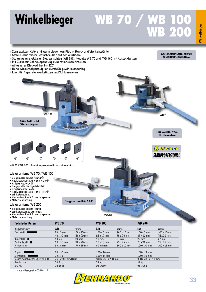 Bernardo Gesamtkatalog Blechbearbeitung NR.: 2592 - Seite 35