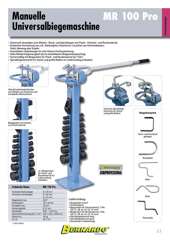 Bernardo Gesamtkatalog Blechbearbeitung NR.: 2592 - Seite 43