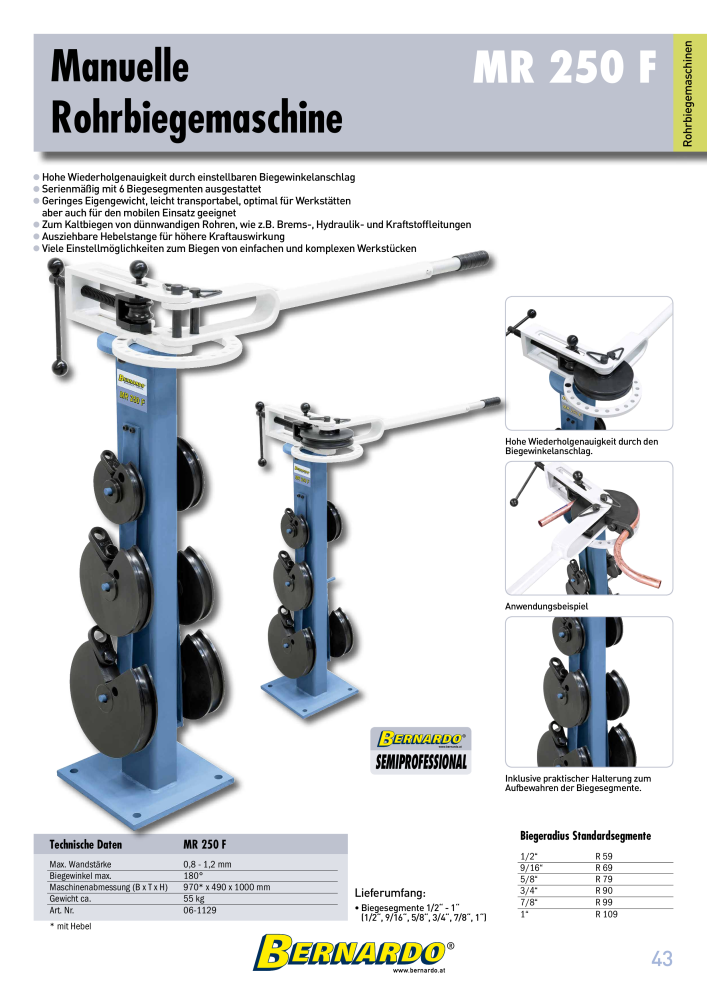 Bernardo Gesamtkatalog Blechbearbeitung NR.: 2592 - Seite 45