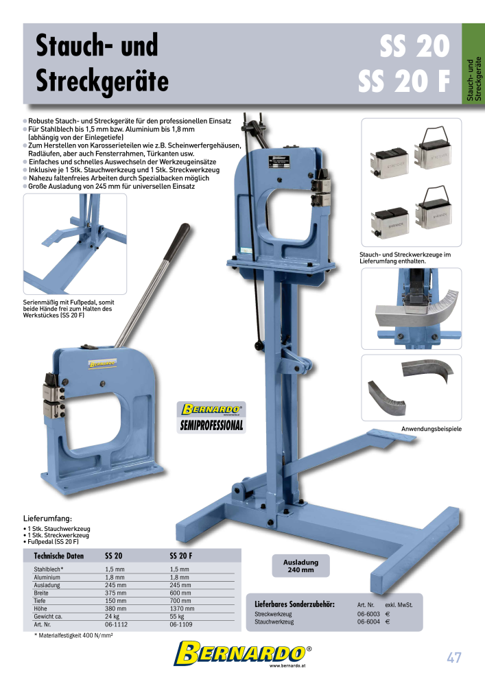 Bernardo Gesamtkatalog Blechbearbeitung NR.: 2592 - Seite 49