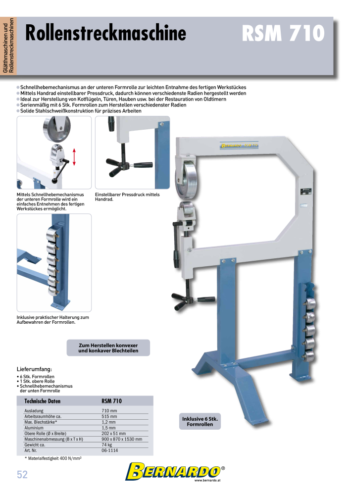 Bernardo Gesamtkatalog Blechbearbeitung NO.: 2592 - Page 54