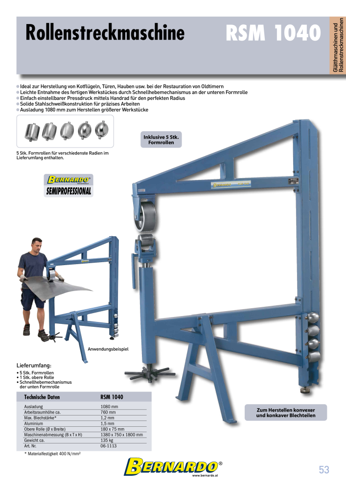 Bernardo Gesamtkatalog Blechbearbeitung NR.: 2592 - Seite 55