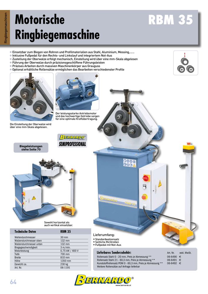 Bernardo Gesamtkatalog Blechbearbeitung NR.: 2592 - Seite 66