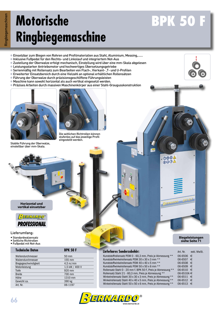 Bernardo Gesamtkatalog Blechbearbeitung NO.: 2592 - Page 68