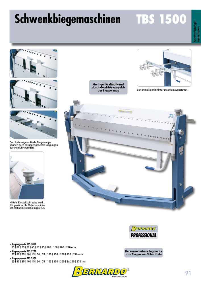 Bernardo Gesamtkatalog Blechbearbeitung NR.: 2592 - Seite 93