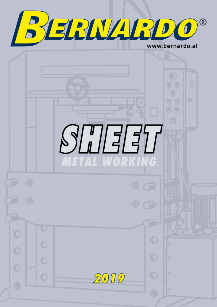 Bernardo general catalog sheet metal working NR.: 2594