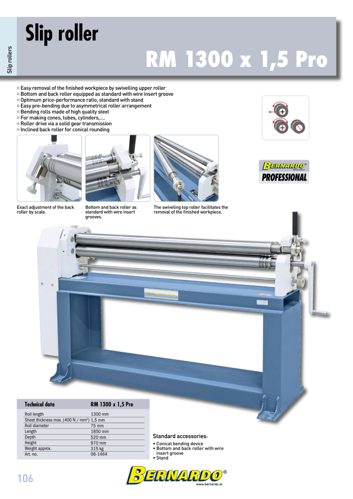 Bernardo general catalog sheet metal working NO.: 2594 - Page 108