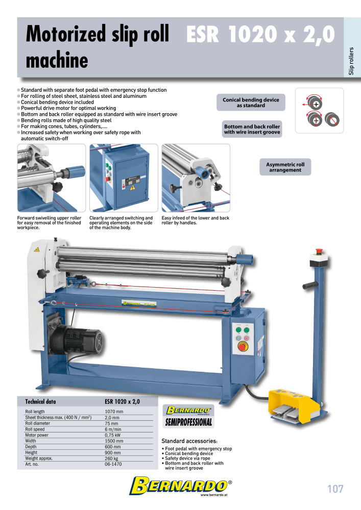 Bernardo general catalog sheet metal working NO.: 2594 - Page 109