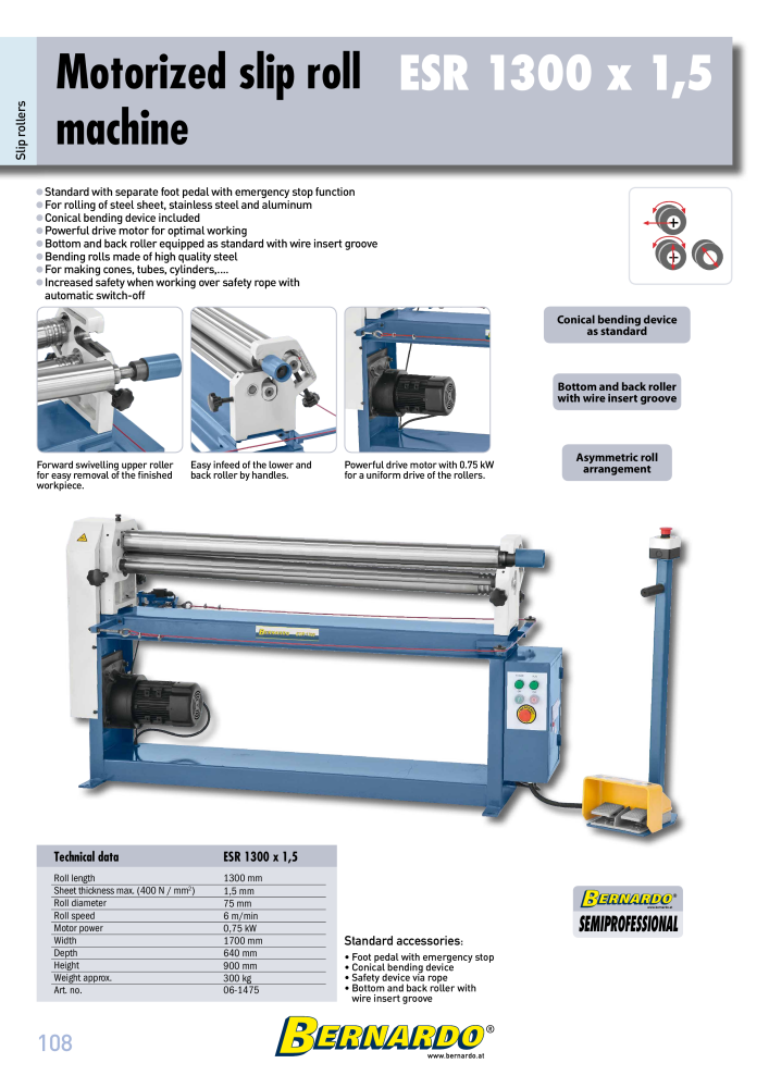 Bernardo general catalog sheet metal working NO.: 2594 - Page 110