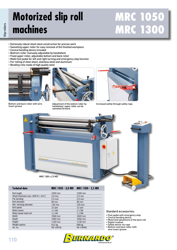 Bernardo general catalog sheet metal working NO.: 2594 - Page 112