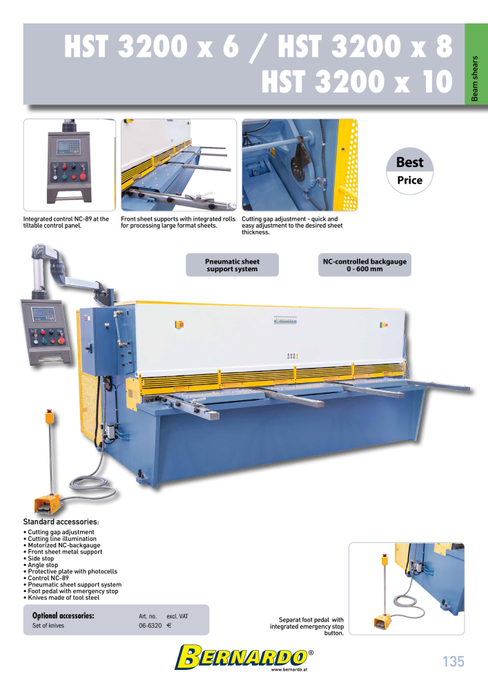 Bernardo general catalog sheet metal working Č. 2594 - Strana 137
