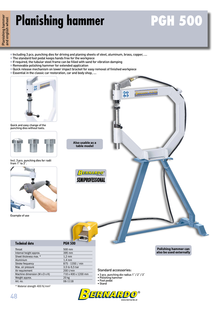 Bernardo general catalog sheet metal working Č. 2594 - Strana 50
