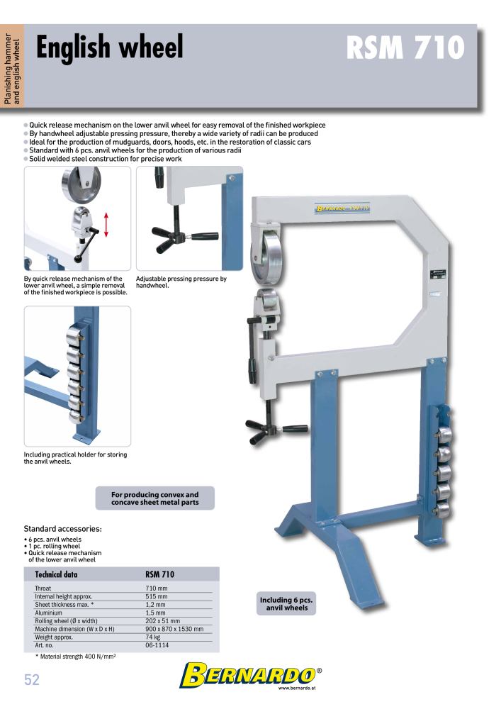 Bernardo general catalog sheet metal working NO.: 2594 - Page 54