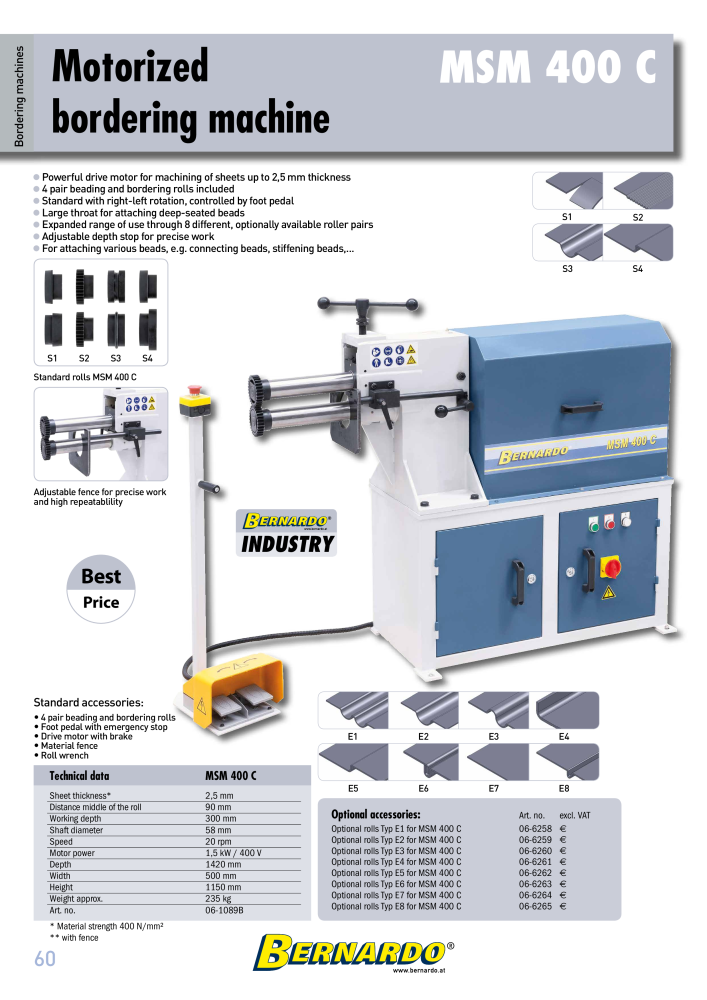 Bernardo general catalog sheet metal working NO.: 2594 - Page 62