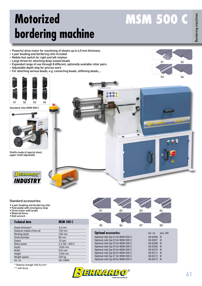 Bernardo general catalog sheet metal working NO.: 2594 - Page 63