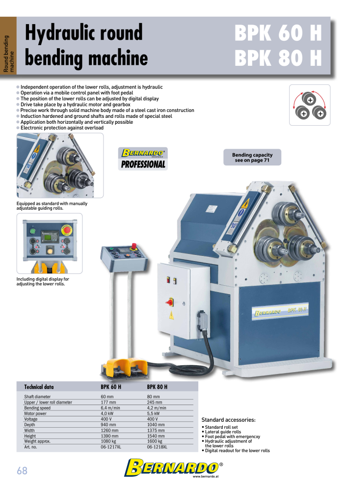Bernardo general catalog sheet metal working Č. 2594 - Strana 70