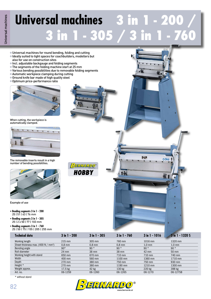 Bernardo general catalog sheet metal working NEJ.: 2594 - Sida 84