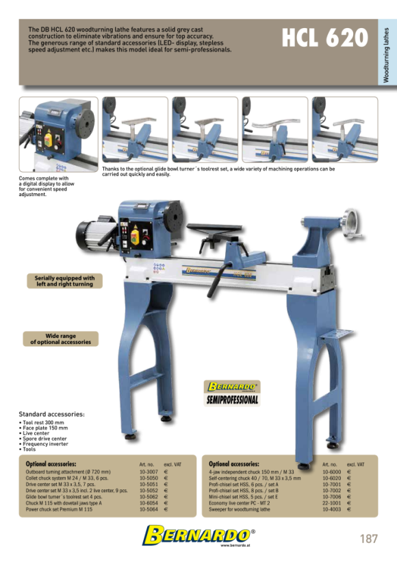 Bernardo Kopierdrechselmaschinen HCL 620 / 230 V 10-1183