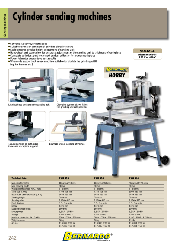 Bernardo Zylinderschleifmaschine ZSM 560 / 400 V 11-4361