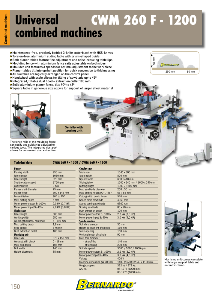 Bernardo general catalog wood Č. 2596 - Strana 152