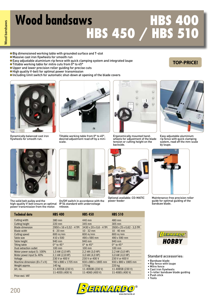 Bernardo general catalog wood Č. 2596 - Strana 202