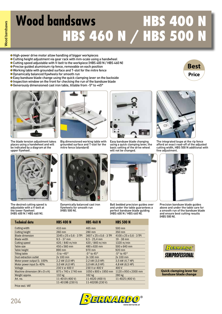 Bernardo general catalog wood NR.: 2596 - Strona 206