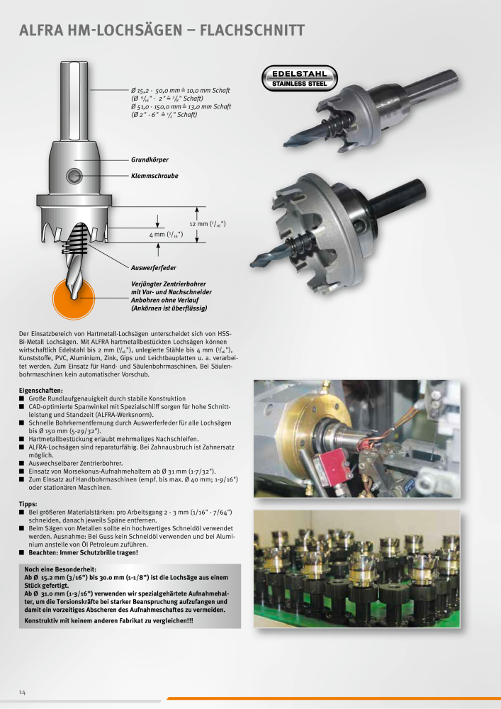 ALFRA Katalog Zerspannungstechnik NR.: 260 - Seite 14