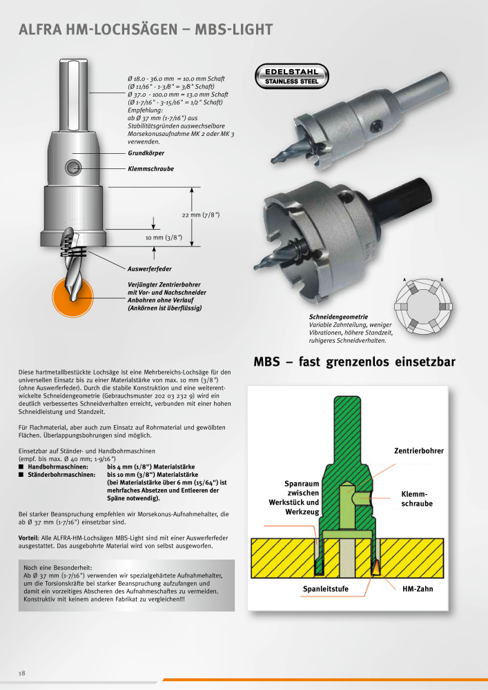 ALFRA Katalog Zerspannungstechnik NR.: 260 - Seite 18