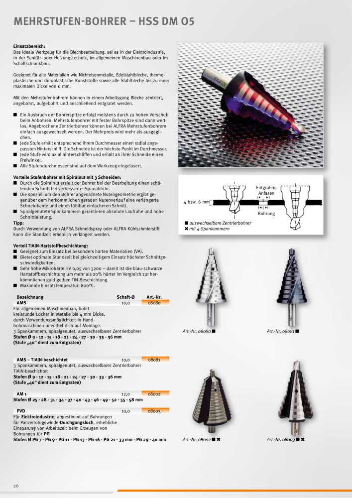 ALFRA Katalog Zerspannungstechnik NO.: 260 - Page 26