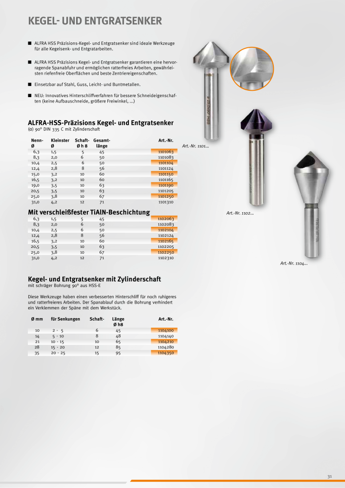 ALFRA Katalog Zerspannungstechnik NR.: 260 - Seite 31