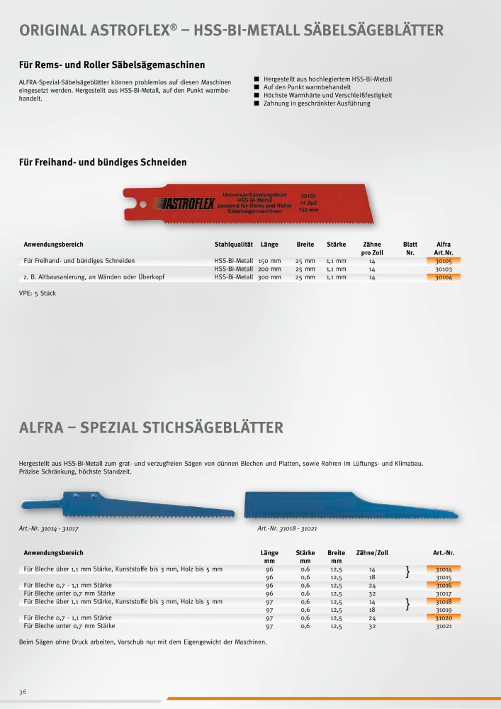 ALFRA Katalog Zerspannungstechnik NO.: 260 - Page 36