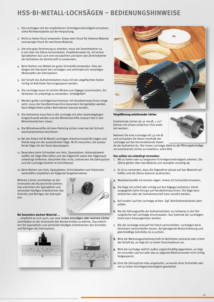 ALFRA Katalog Zerspannungstechnik NR.: 260 - Seite 45