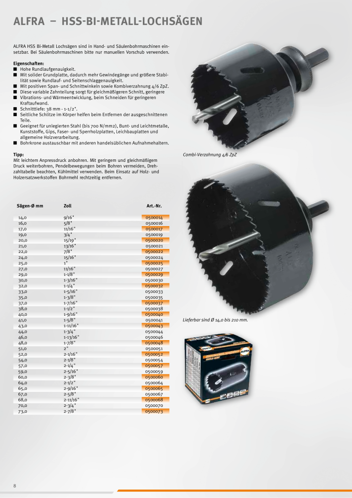 ALFRA Katalog Zerspannungstechnik NR.: 260 - Seite 8