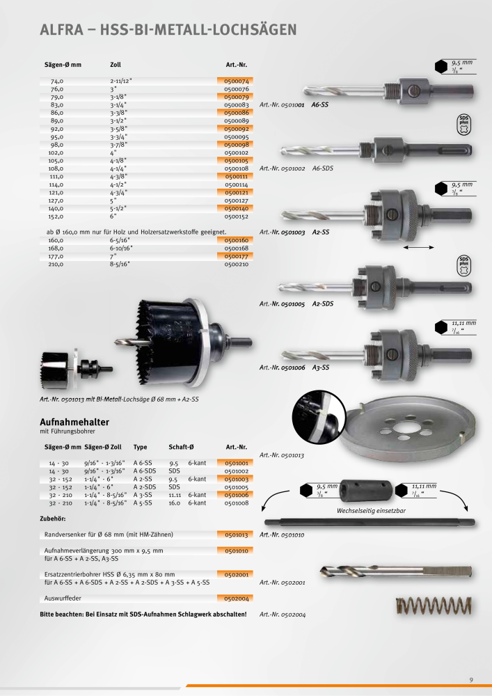 ALFRA Katalog Zerspannungstechnik NO.: 260 - Page 9