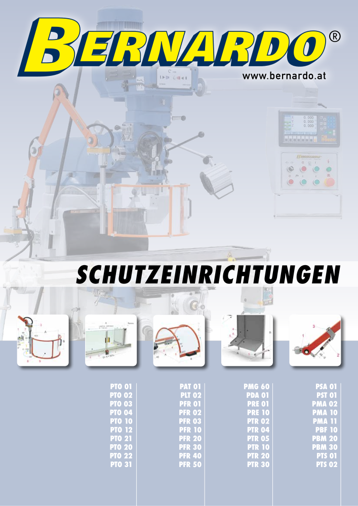 Bernardo Gesamtkatalog Schutzeinrichtungen NO.: 2600