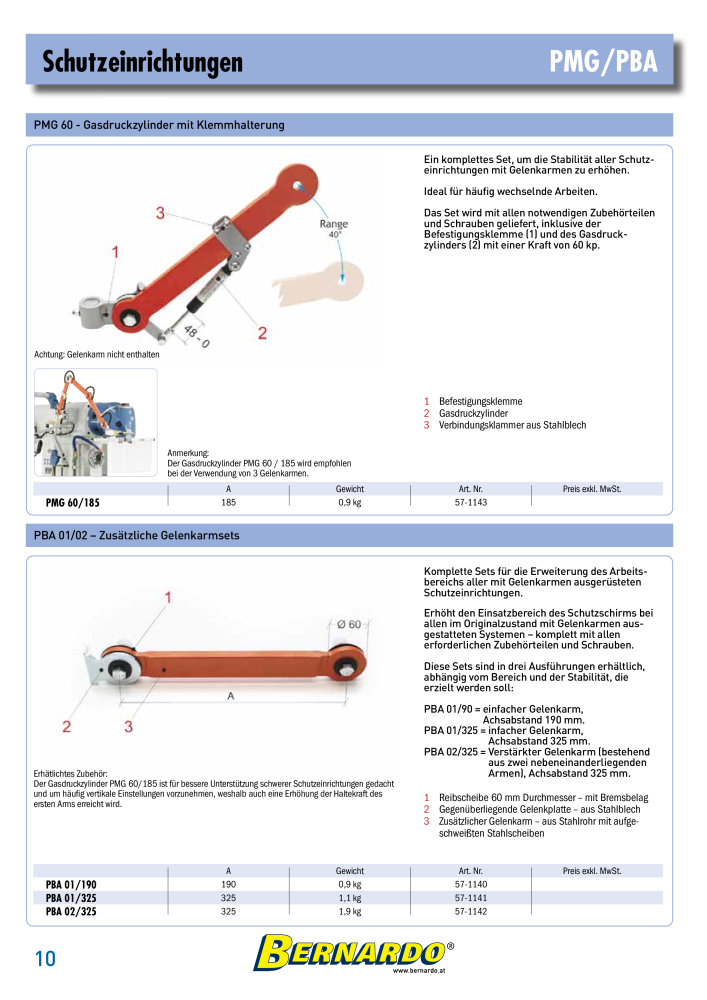 Bernardo Gesamtkatalog Schutzeinrichtungen NR.: 2600 - Seite 12