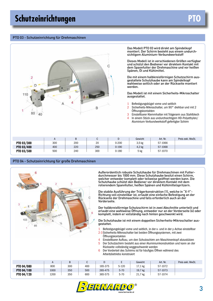 Bernardo Gesamtkatalog Schutzeinrichtungen NR.: 2600 - Seite 5