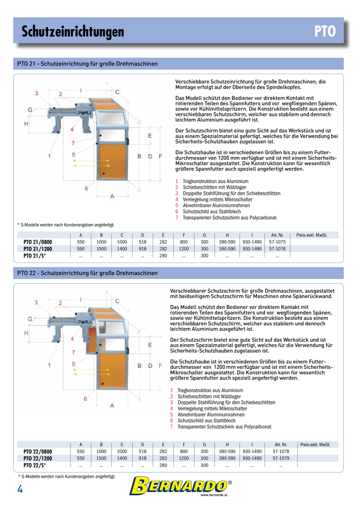 Bernardo Gesamtkatalog Schutzeinrichtungen NR.: 2600 - Seite 6