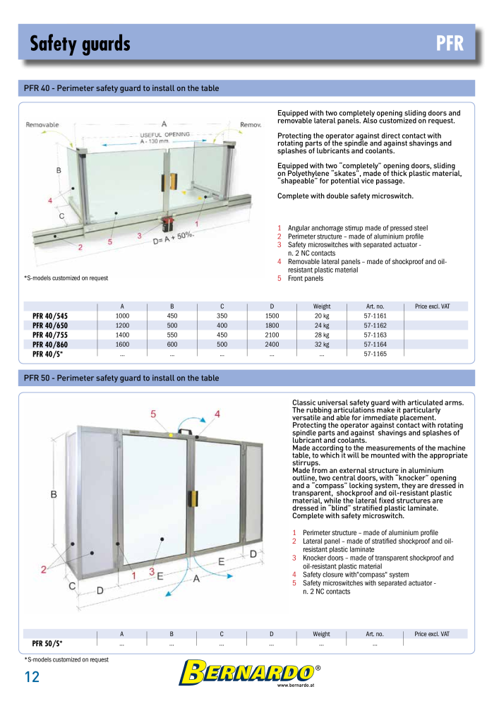 Bernardo complete catalog of protective devices NR.: 2604 - Pagina 14