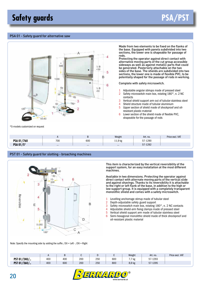 Bernardo complete catalog of protective devices NO.: 2604 - Page 22