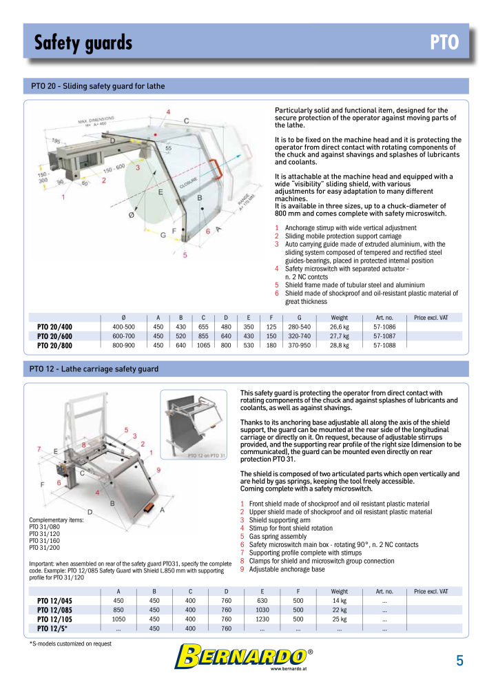 Bernardo complete catalog of protective devices NR.: 2604 - Pagina 7