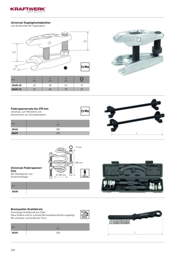 Kraftwerk Universal-Federspanner-Satz 30408