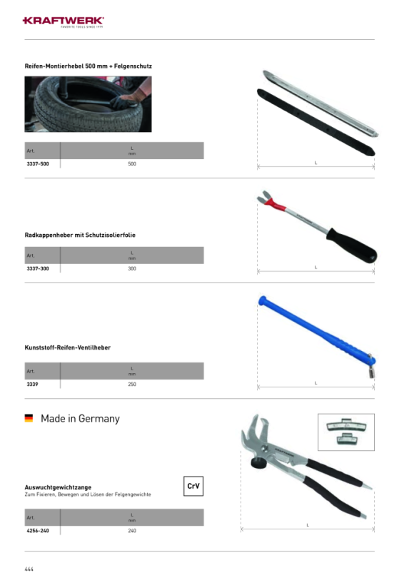 Kraftwerk Kunststoff-Reifen-Ventilheber 3339