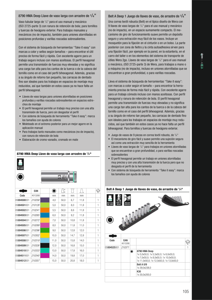 Catálogo principal de WERA Nº: 2638 - Página 105